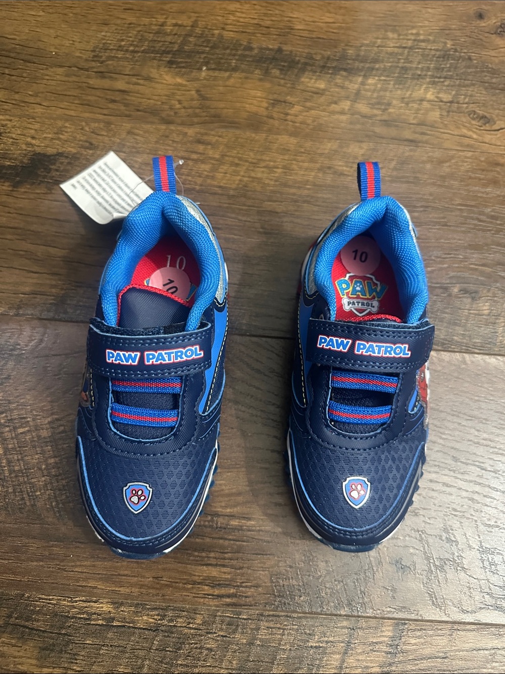 Paw Patrol Navy Blue and Bright Blue Kids' Hook-and-Loop Sneakers